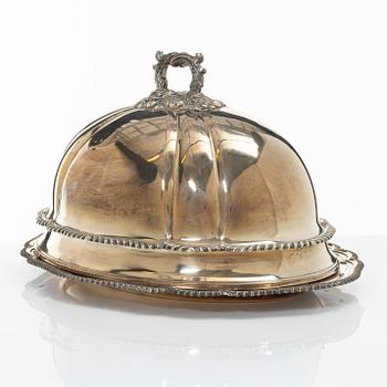 Stekhuv med fat, pläter, troligen England, tidigt 1900-tal.