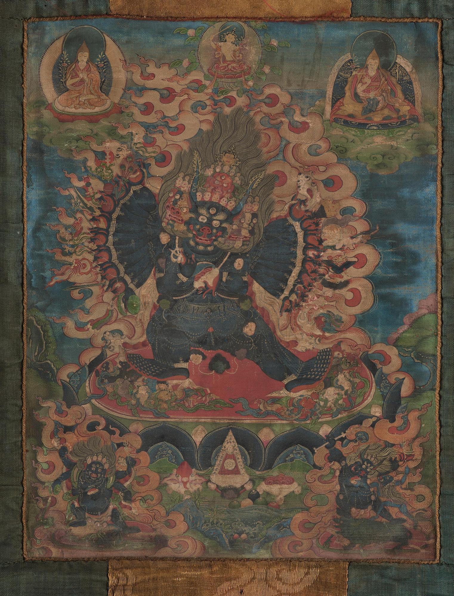 A Vajrabhairava Thangka, Tibet, late 19th century/around 1900.
