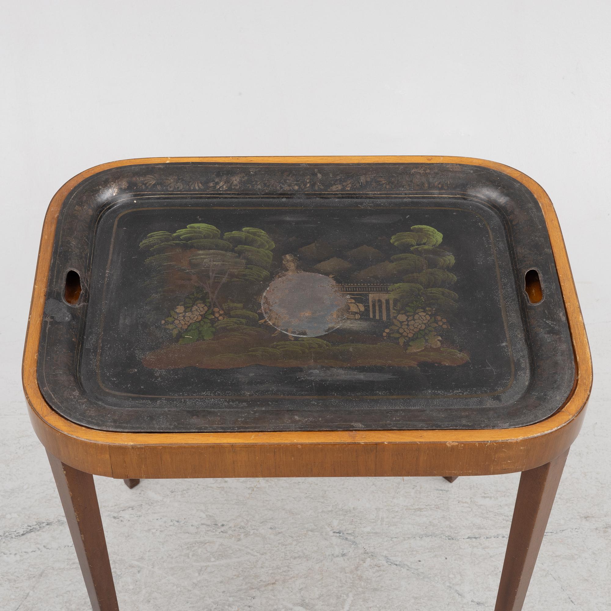 Tray table, early 20th century.
