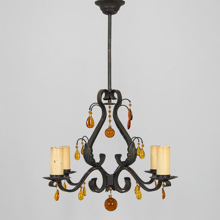 Paavo Tynell, a 1930's '1712' chandelier for Taito. Finland.