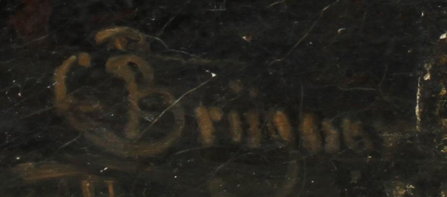 CÖLESTIN BRÜGNER, olja på duk. Sign.