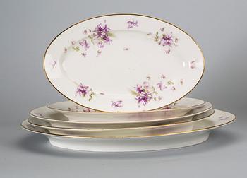 MATSERVIS, porslin, 147 delar,"Viol" Rörstrand, 1900-talets första del.