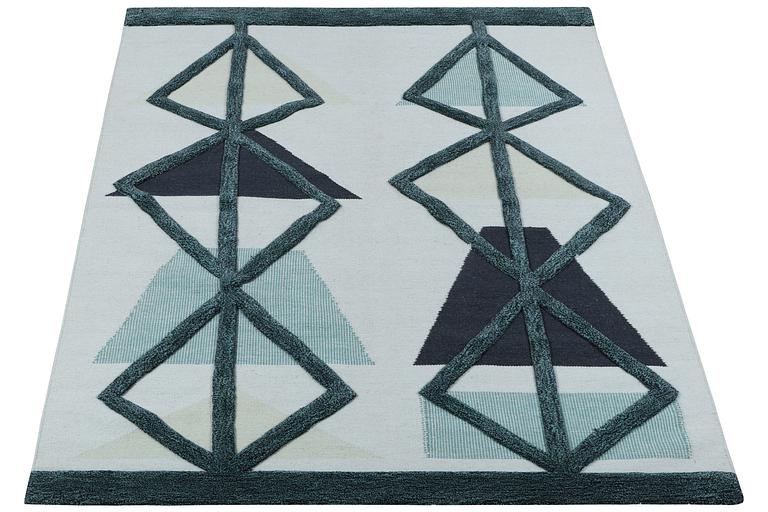 A Kilim with modern design, c. 226 x 162 cm.
