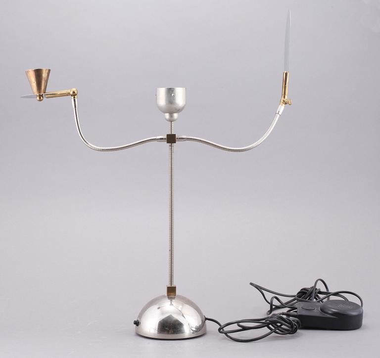 BORDSLAMPA/LJUSSTAKE, metall, Catalani & Smith, 1900-tal.