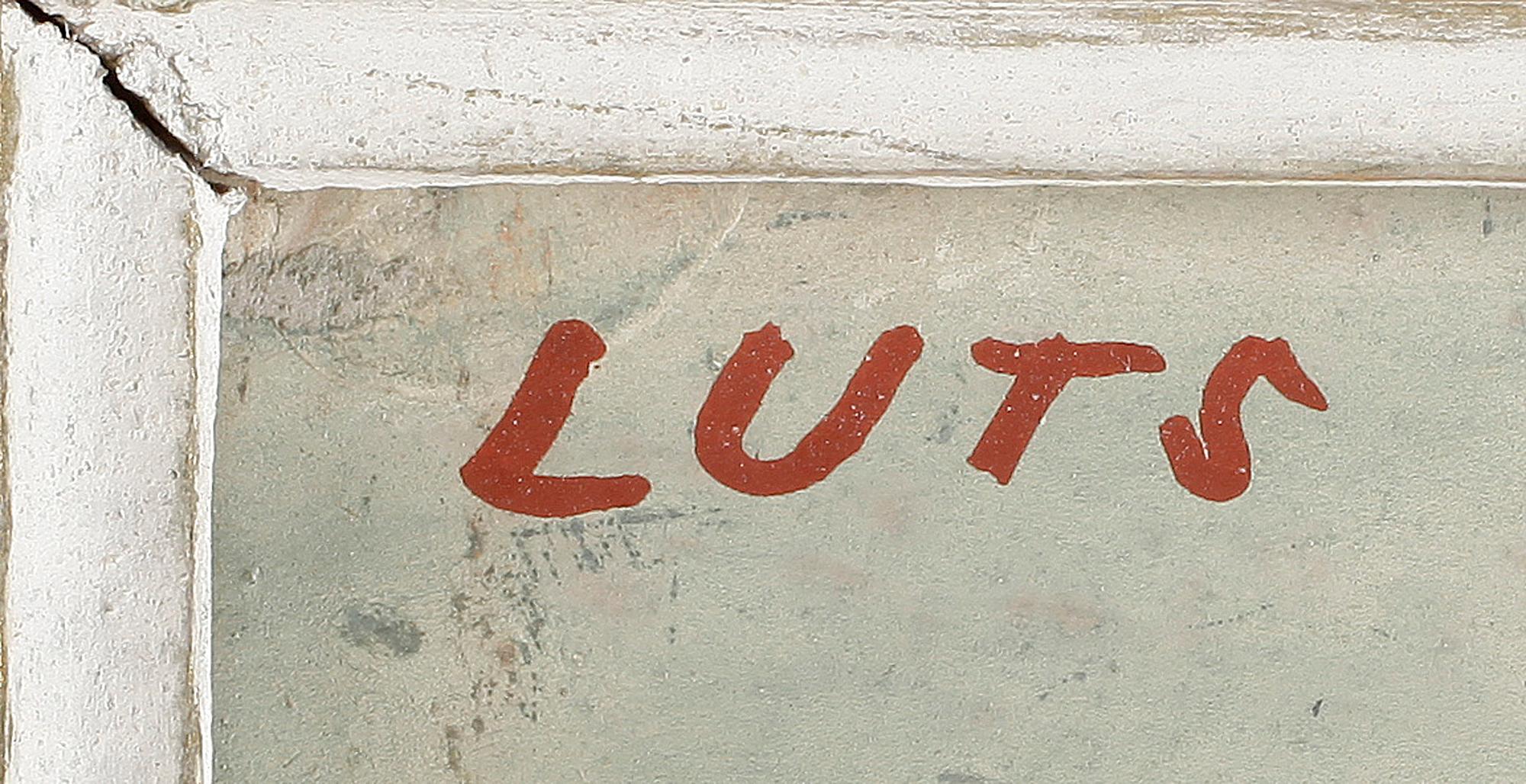 KARIN LUTS; Olja på pannå, signerad.