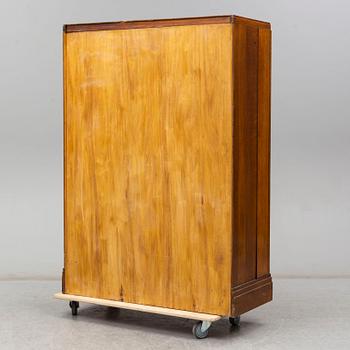 1930s, Mahogany and Oak Compactom Ltd Gentleman's Wardrobe.