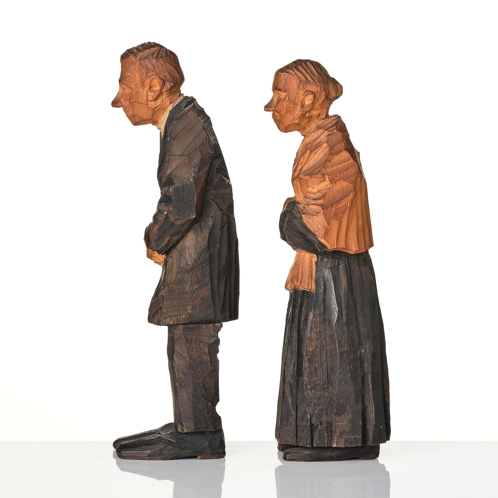 Axel Petersson Döderhultarn, Man and woman.