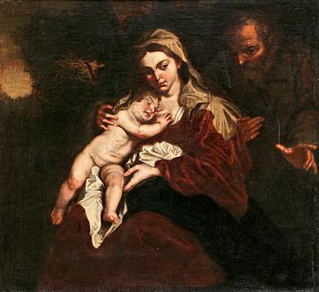Antonis van Dyck Follower of, The holy family.