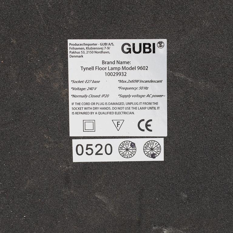 Paavo Tynell, golvlampa, modell "9602", Gubi, Danmark.