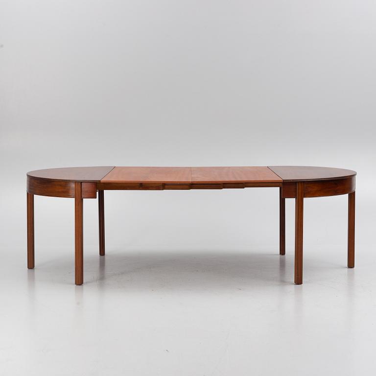 Scandinavian Modern, a dining table, mid 20th century, possibly designed by Kaare Klint.