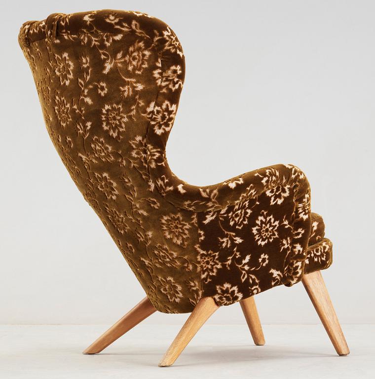 A Carl-Gustav Hiort af Ornäs easy chair, Gösta Westerberg AB, Stockholm 1950's.