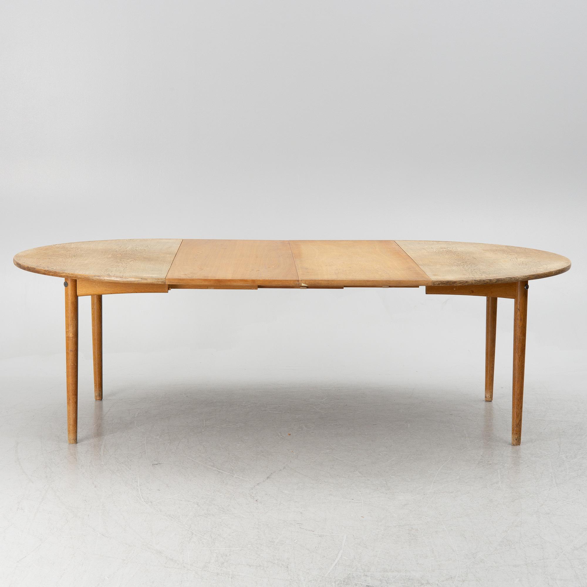 Hans J. Wegner, an oak table, Andreas Tuck, Denmark, 1950's/60's.