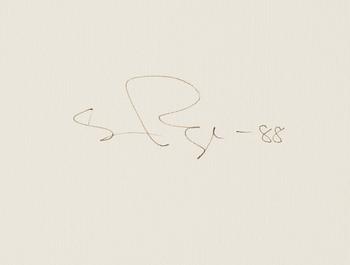 Sven Inge Höglund, acrylic on paper, signed and dated -88.