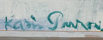 KARIN PARROW, olja på duk, signerad.