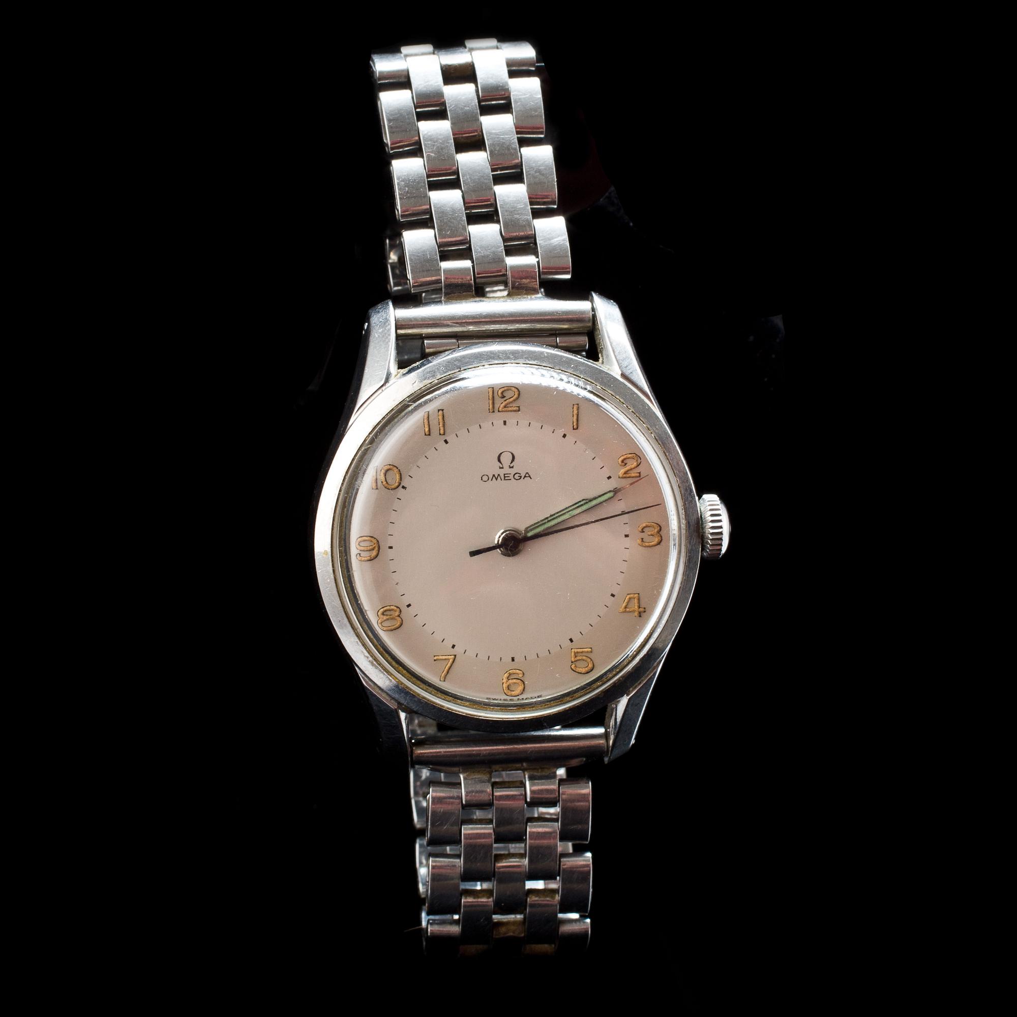ARMBANDSUR, herr. Omega. 1950-tal.