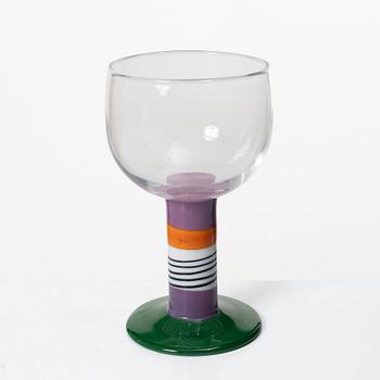 Gunnar Cyrén, Goblet, “Pop Glass”, Orrefors, signed 1967.