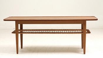 SOFFBORD, teak/ek, troligen Danmark, 1950/60-tal.