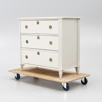 A Gustavian style chest of drawers, 20th century.