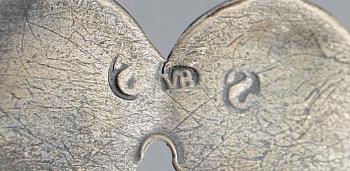 PARTI SILVER, 5 delar, 1900-talets början. Total vikt ca 111 g.