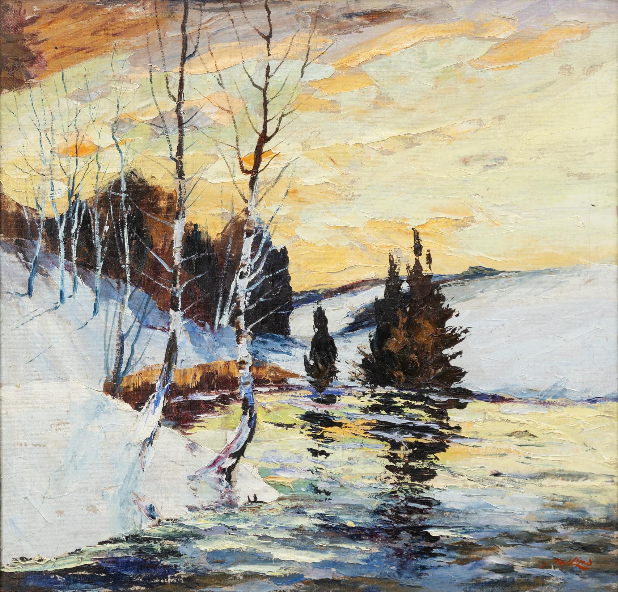 Axel Lind, Winter Landscape.