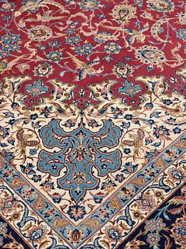 SEMIANTIK/OLD ISFAHAN PART SILK. 364 x 252 cm.