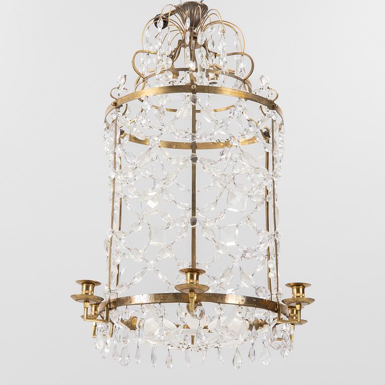 A chandelier, 19th Century.