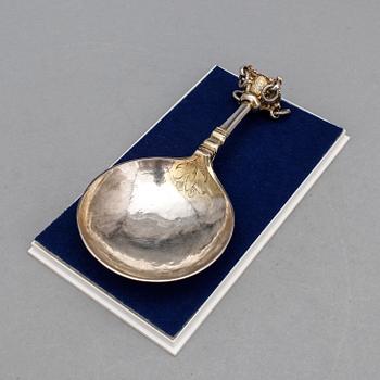 SUPSKED, silver, Daniel Ekman, verksam 1696-1715(23) i Eksjö. Vikt ca 55 gram.