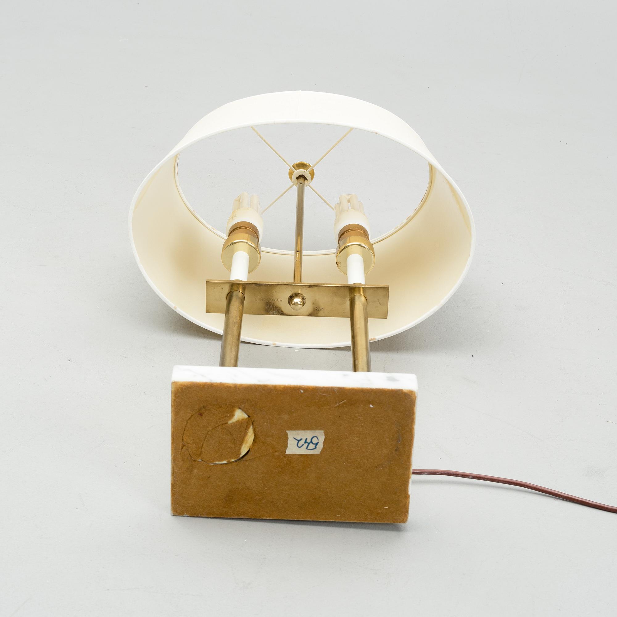 BORDSLAMPA, Orno, 1970/80-tal.