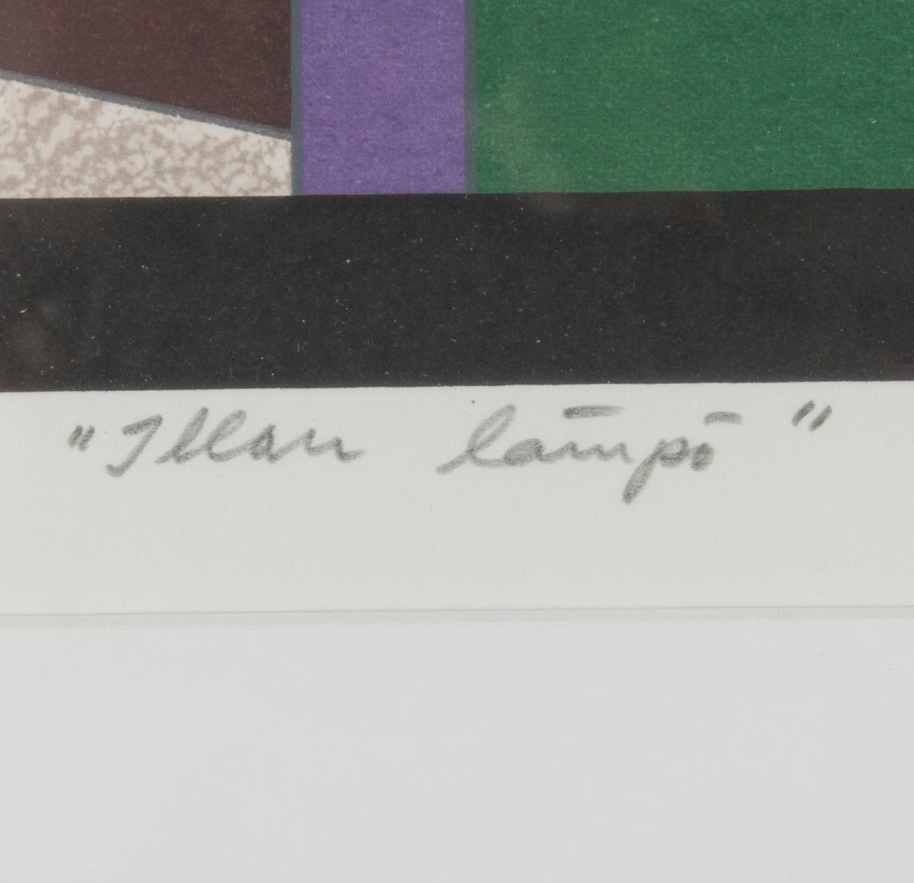 GÖRAN AUGUSTSON, serigrafi, signerad, daterad 2001 och numrerad 28/150.