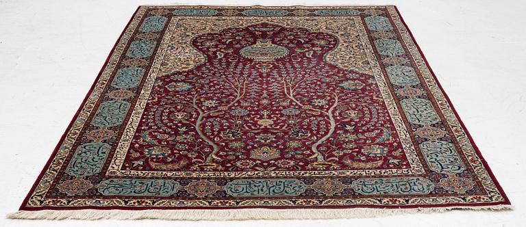 A Tabriz carpet, north-western Iran, figural, c. 270 x 180 cm.