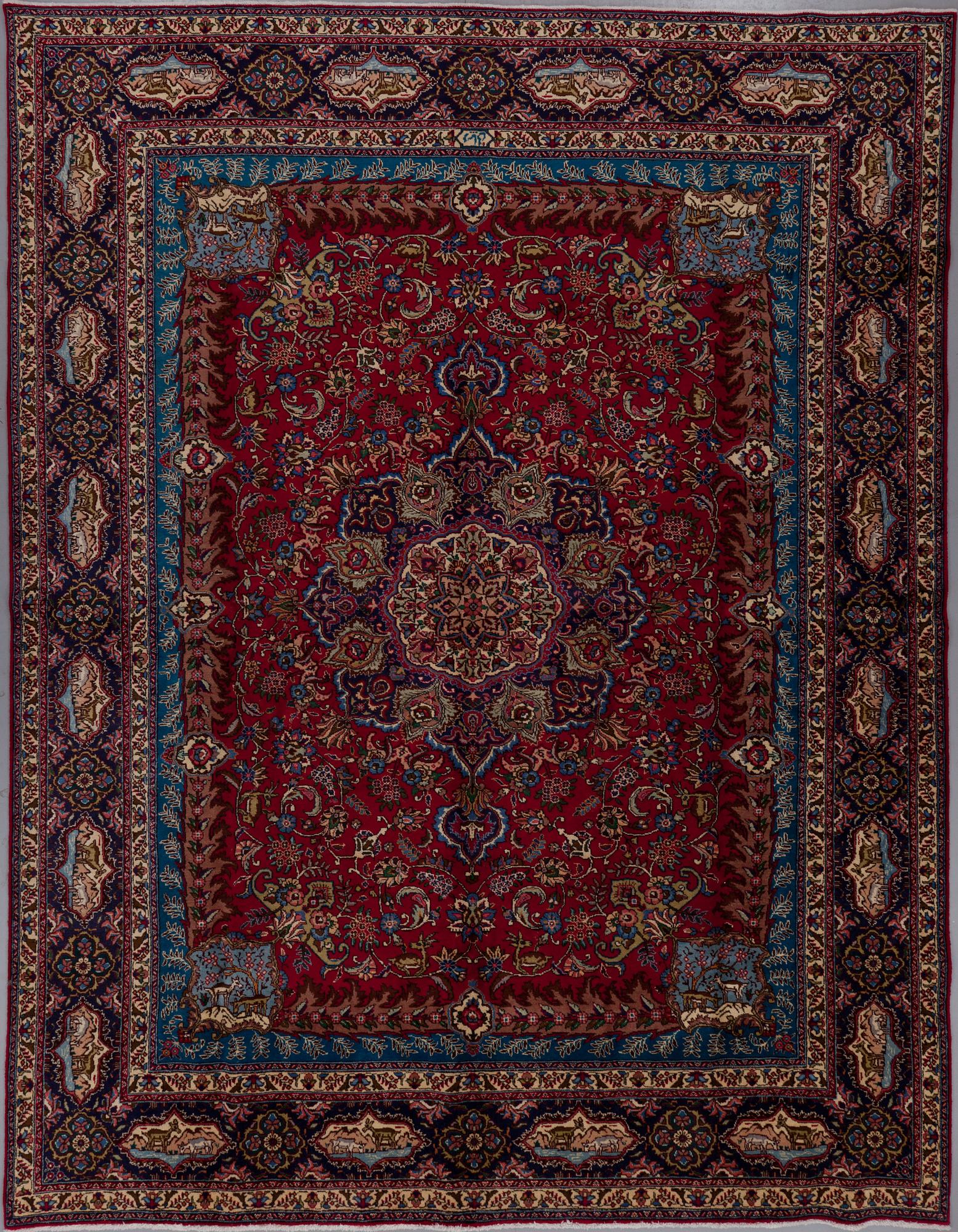 MATTA, old, Täbris, figural, signerad, ca 389 X 301cm.