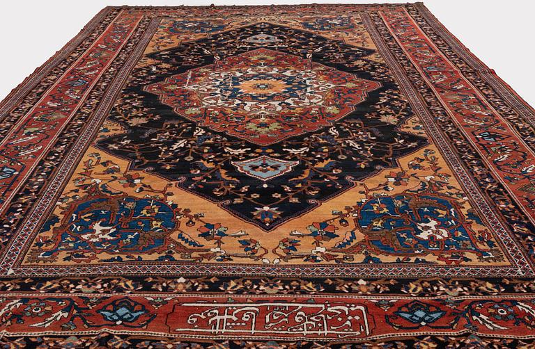 An antique 'khan carpet', Bakhtiari, western persia. c. 550 x 350 cm.
