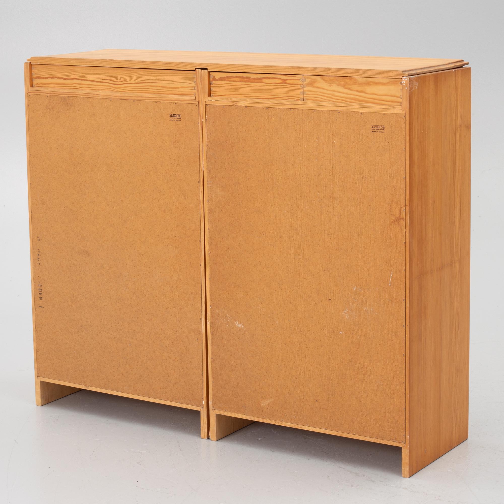 Yngve Ekström, a pair of 'Furubo' cabinets, Swedese.