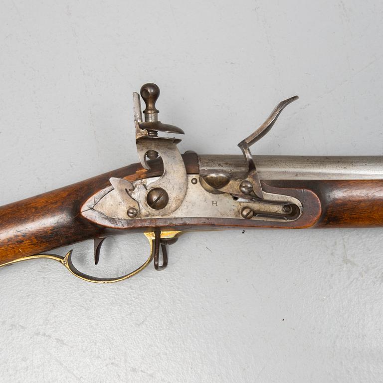 A Swedish flintlock gun 1815-26 pattern.