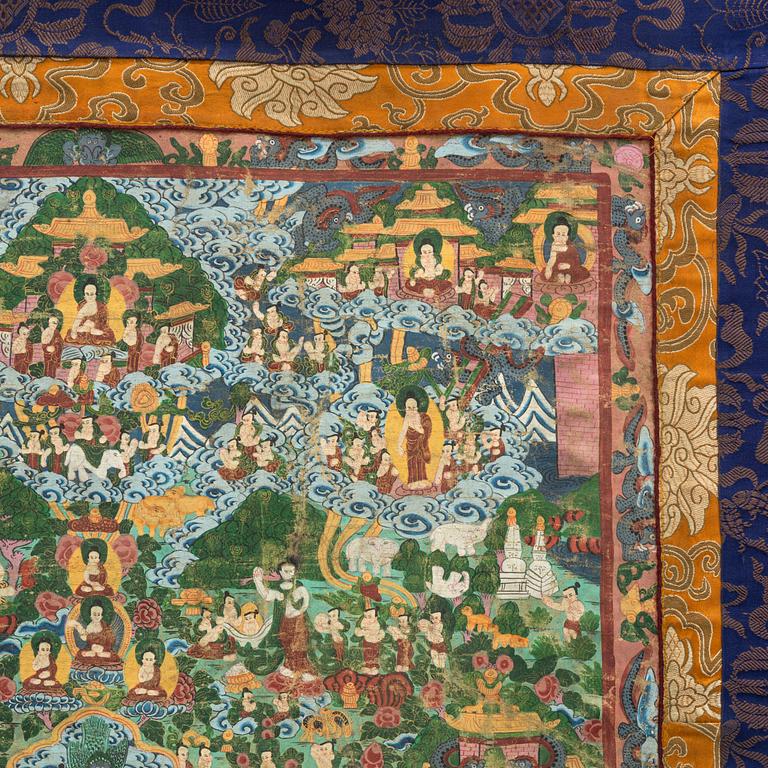 A Tibetan Thangka, 20th Century.