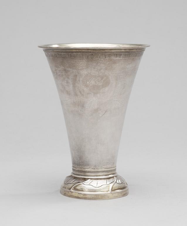 A Swedish 18th century beaker, 1793.