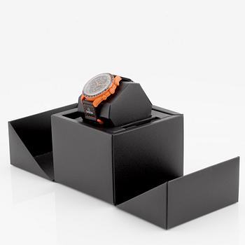 Swatch/Omega, MoonSwatch, Mission On Earth - Lava, kronograf, armbandsur, 42 mm.