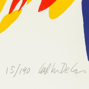 CARL JOHAN DE GEER, silkscreen in colors, signed and numbered 15/190.