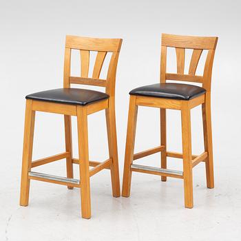 Barstolar, 8 st, "Inzel", Hans K, 1900-talets slut.