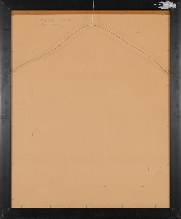 Nandor Mikola, oil on panel, signed.