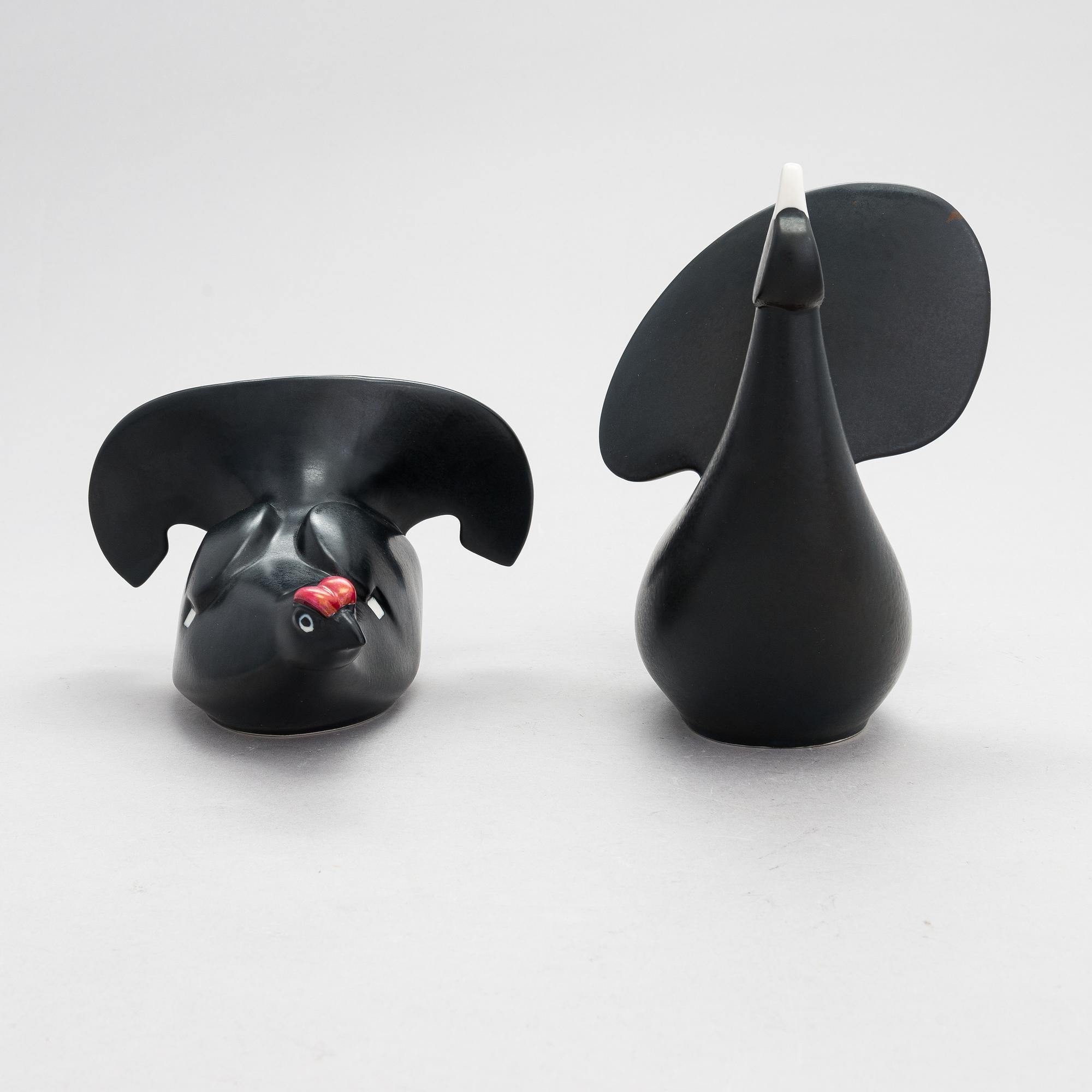 Lillemor Mannerheim, figuriineja, 2 kpl, posliinia, Arabia.