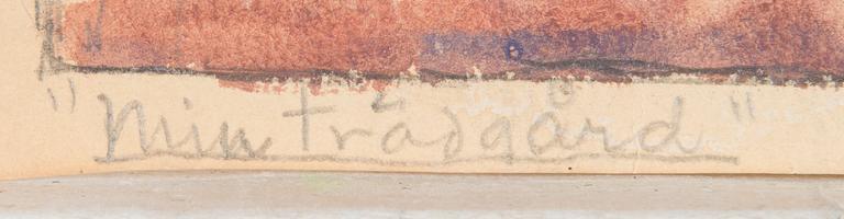 Margareta Ahlstedt-Willandt, "My garden.".