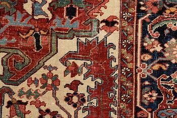 Matta, antik Heris, ca 375 x 280,5 cm.