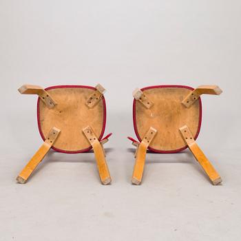 Alvar Aalto, stolar, 4 st, modell 69, för O.Y. Huonekalu- ja Rakennustyötehdas A.B. 1960-talets början.