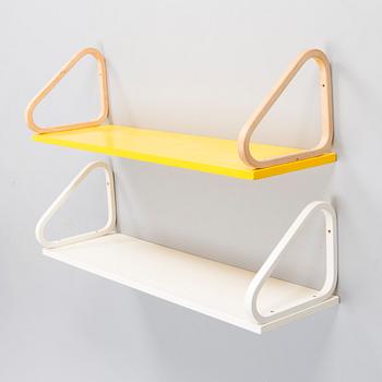 ALVAR AALTO, Two late 20th century shelves for Artek.