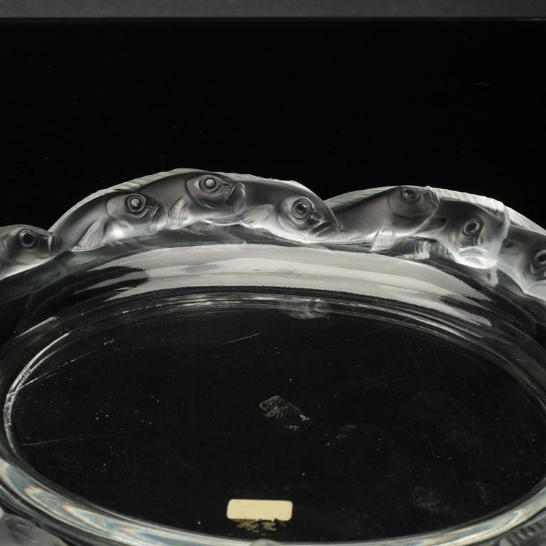 2 pcs of glass dish, Lalique,