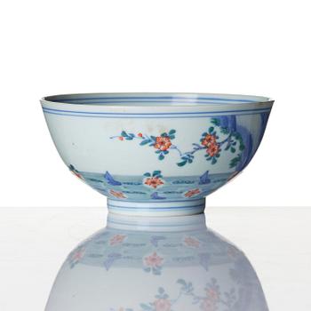 A doucai 'prunus' bowl, Qing dynasty, early 18th century.