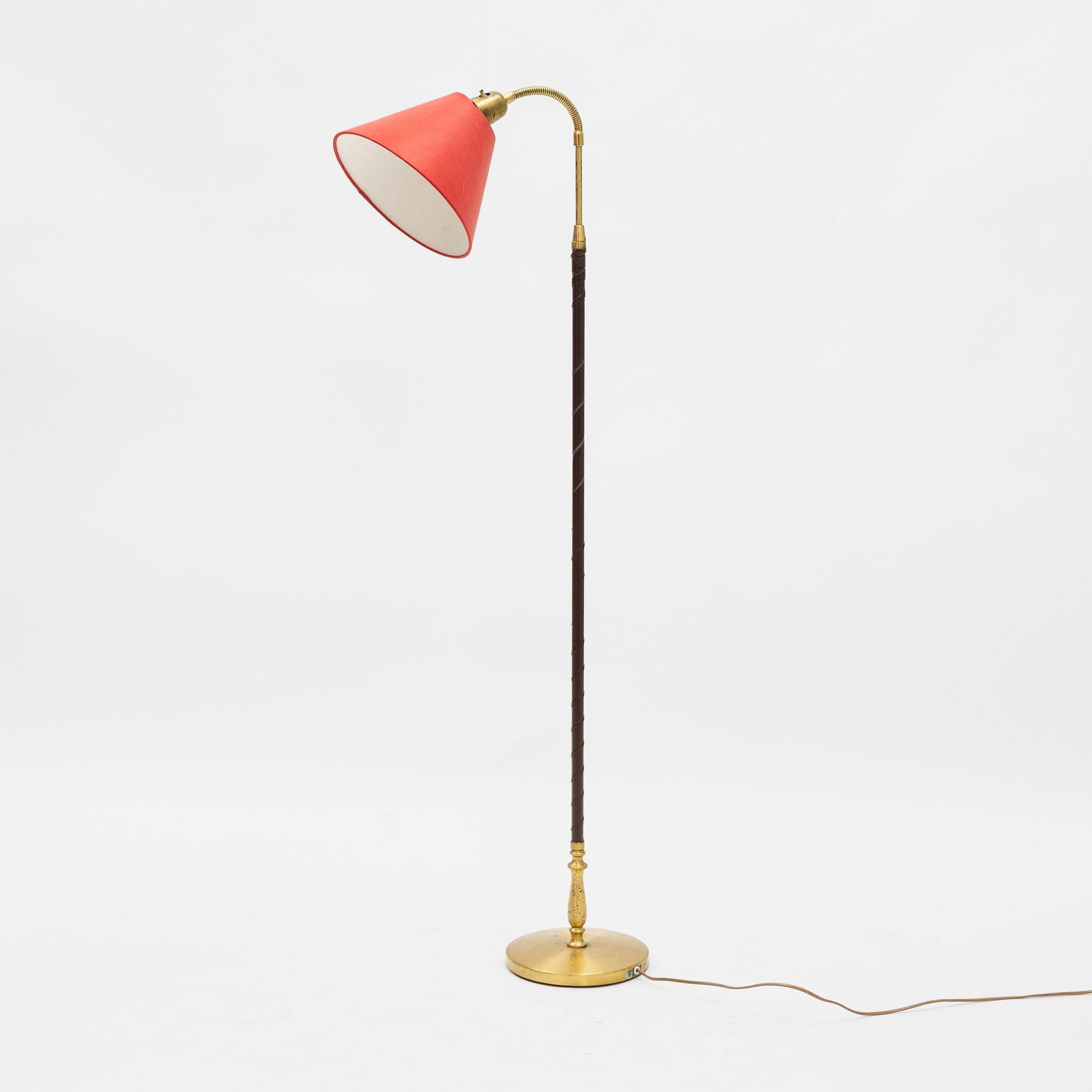 Einar Bäckström, a model 7402 floor lamp, mid 20th century.