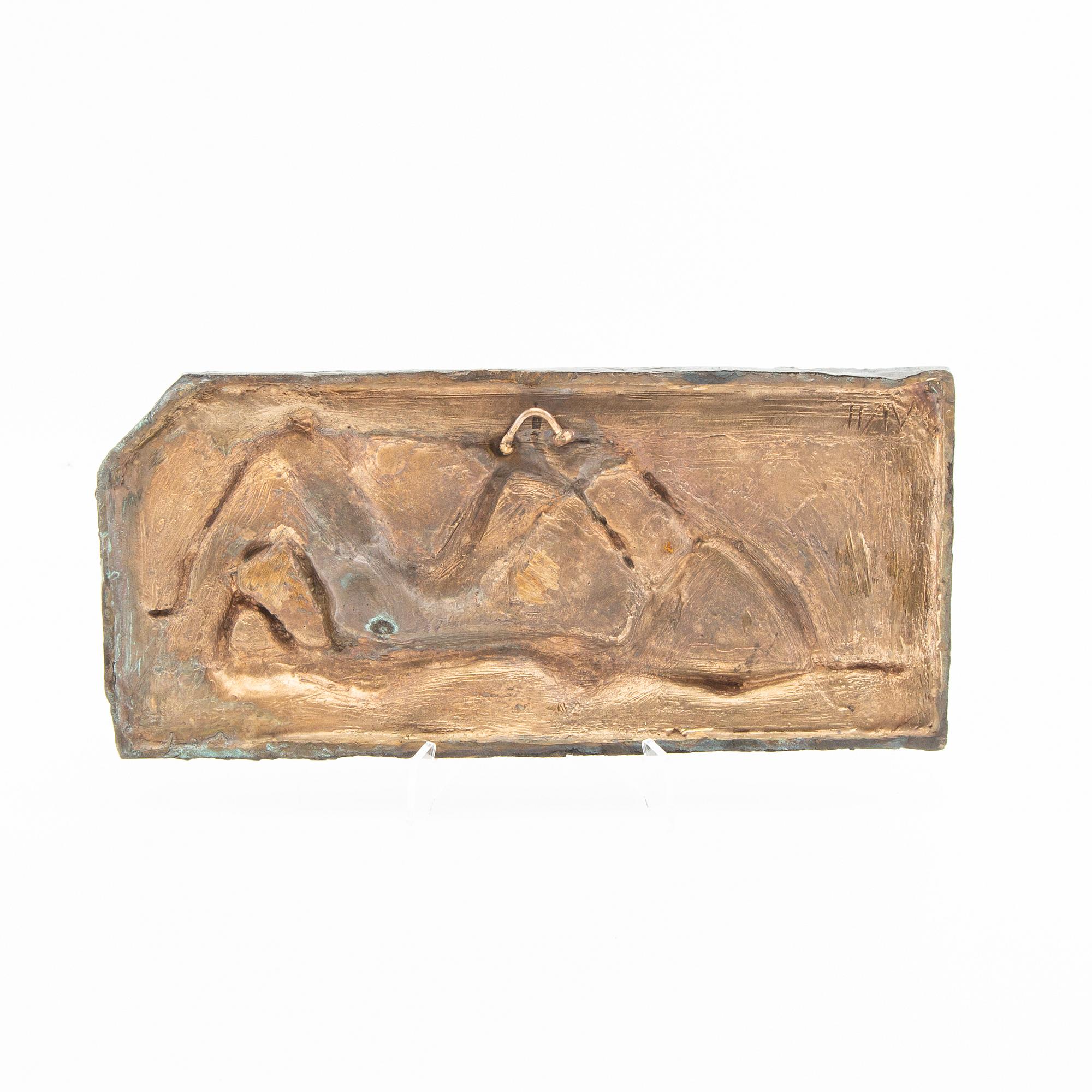 Arne Jones, relief, "Bridges of Humanity", bronze, 1947.