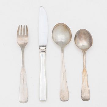 A 34-piece silver flatware set, 'Uppsala', MGAB, Lidköping, Sweden, 1968-1980.